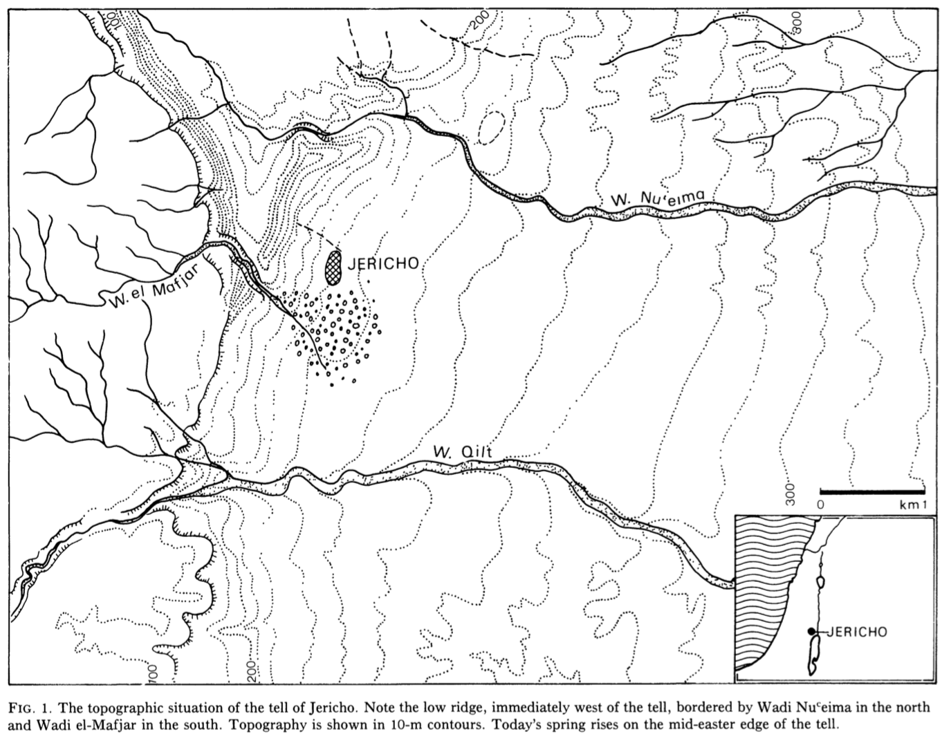 Topographical Map of the Site of Jericho